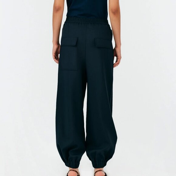 Tibi Chalky Drape Plashet Jogger, XXS, regular length, black - Picture 5 of 10